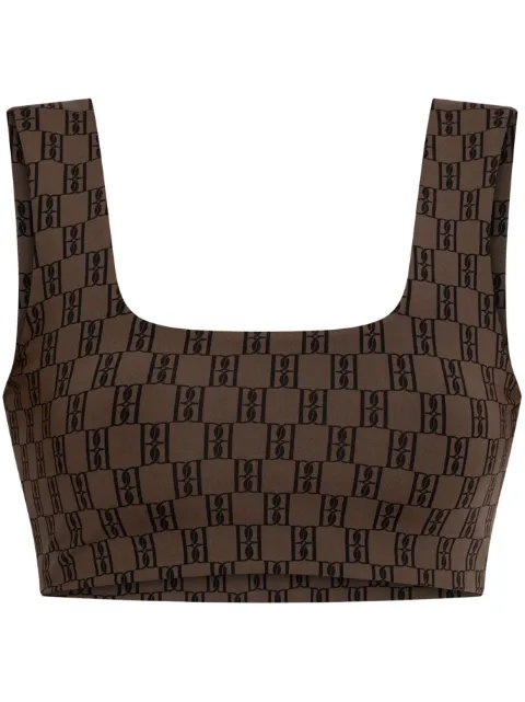 By Malene Birger logo-jacquard top