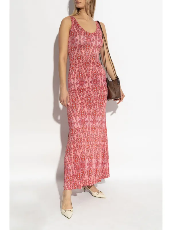 【ETRO】ペイズリー ロング ドレス ETRO ペイズリー ロングドレス | ピンク | FARFETCH JP