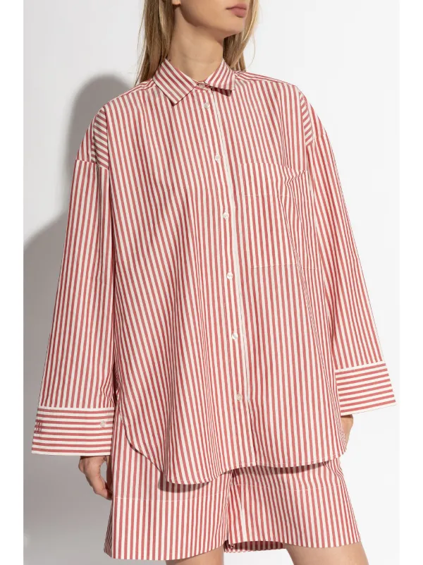 By Malene Birger Derris Shirt | Red | FARFETCH By Malene Birger Derris Shirt | Red | FARFETCH