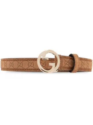 GUCCI 新作ブロンディ 細ベルト スエード Gucci ブロンディ ベルト | ブラウン | FARFETCH JP