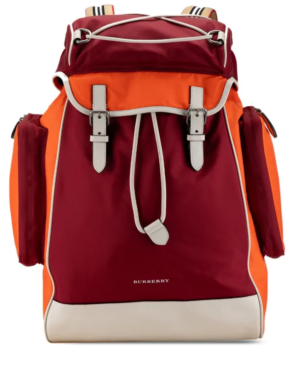 Burberry Pre Owned Sac Dos ML Jack Cay 2018 2024 Rouge FARFETCH FR