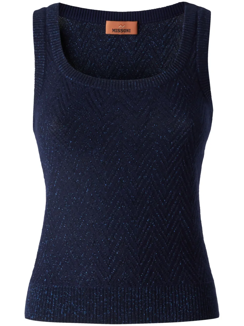 Missoni cotton-blend tank top - Blue