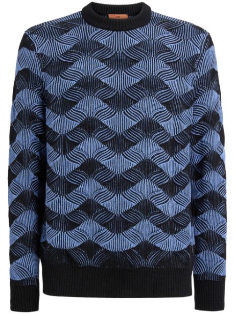 Missoni pull nervuré à col rond