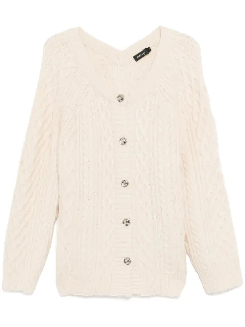 tout a coup cable knit cardigan