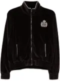 Sporty & Rich NY Crest Velour Track jacket - Brown