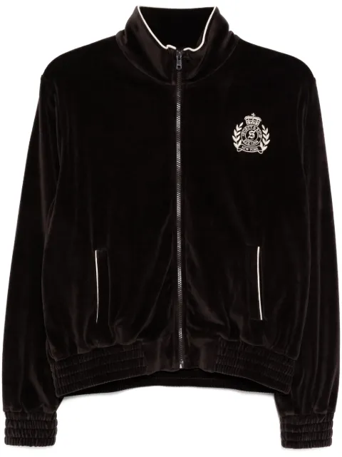 Sporty & Rich NY Crest Velour Track jacket
