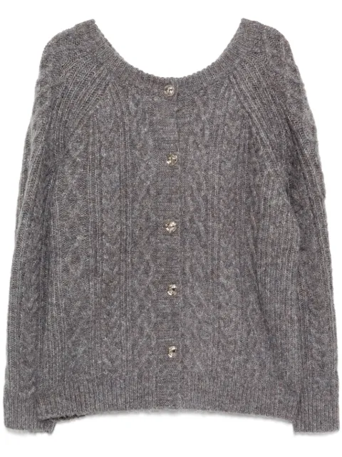 tout a coup cable knit cardigan