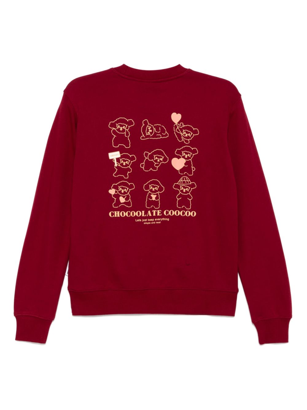 CHOCOOLATE Choco Bunny sweater - Rood