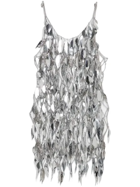 Rabanne Leaves Minikleid