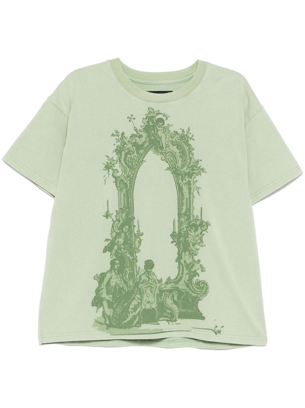 Who Decides War graphic print T-shirt - Green