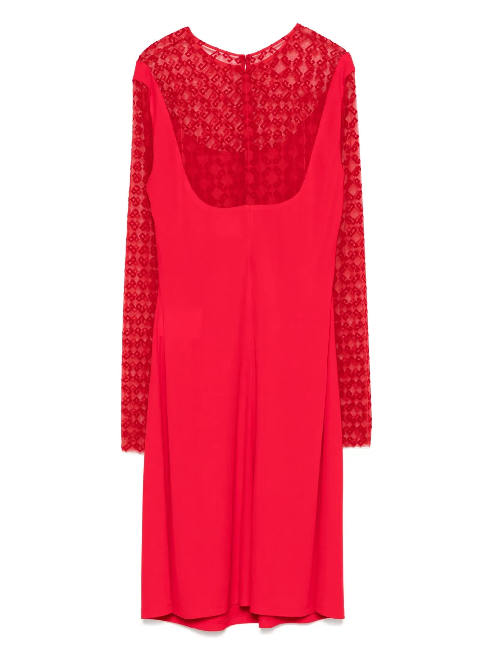 Givenchy 4G gesmockte midi-jurk - Rood