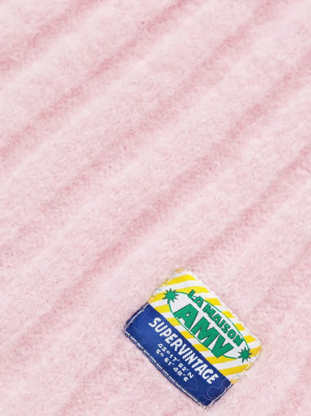 American Vintage ribbed scarf Roze