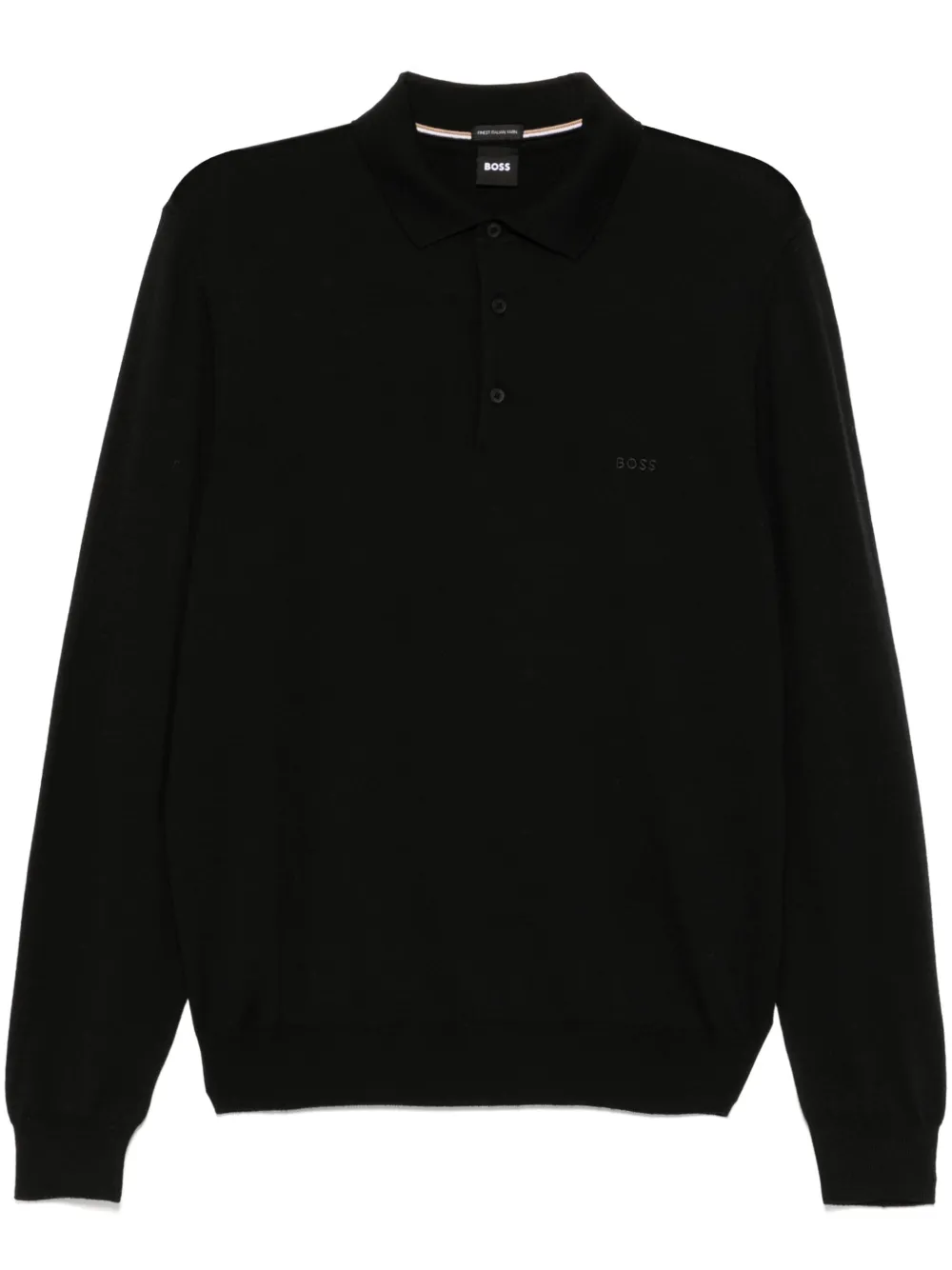BOSS suéter estilo playera tipo polo | negro | Image 1