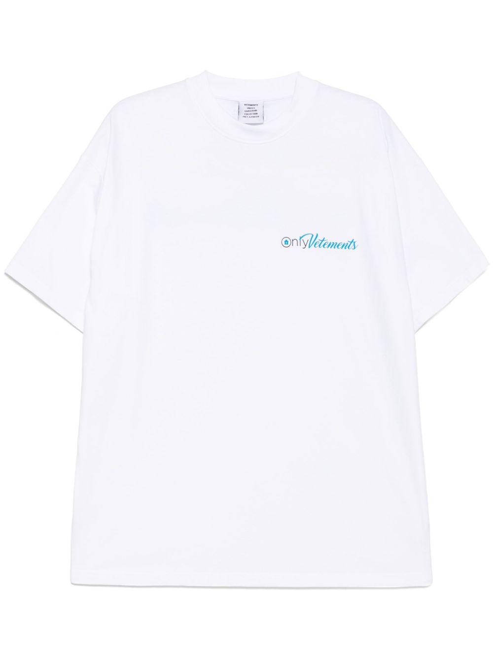 VETEMENTS logo-print T-shirt - White