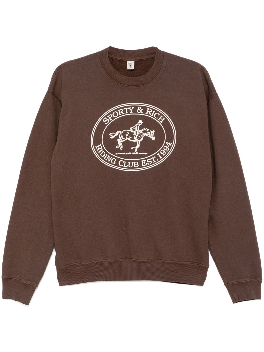 Sporty & Rich Riding Club sweatshirt - Brown