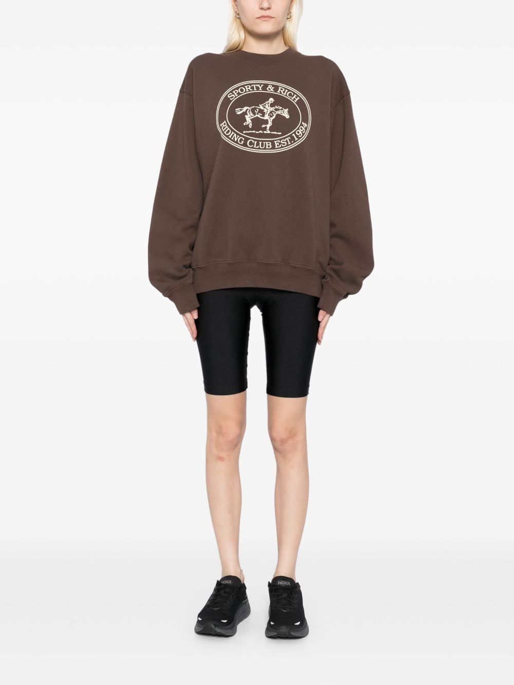 Sporty & Rich Riding Club sweatshirt - Brown