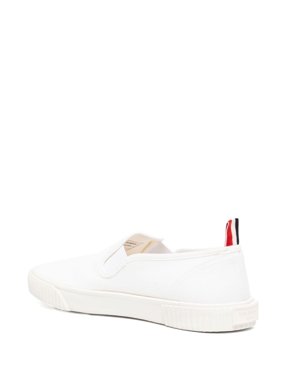 Thom Browne Canvas slip-on sneakers Wit