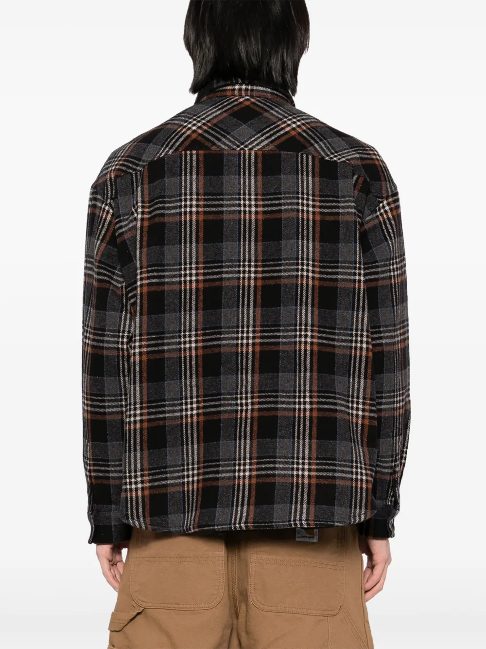 CHOCOOLATE Geruit shirtjack Grijs