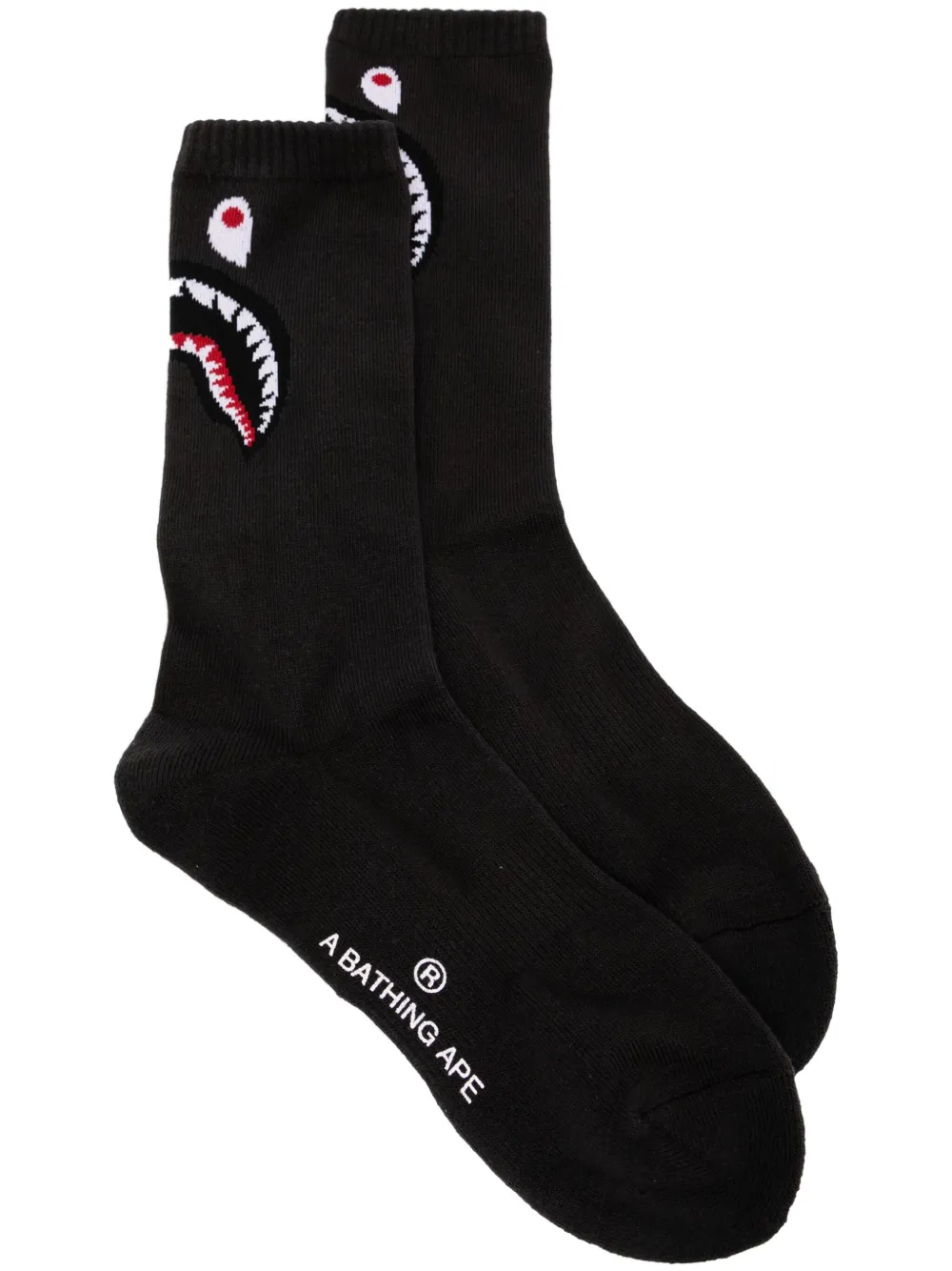 intarsia-knit socks