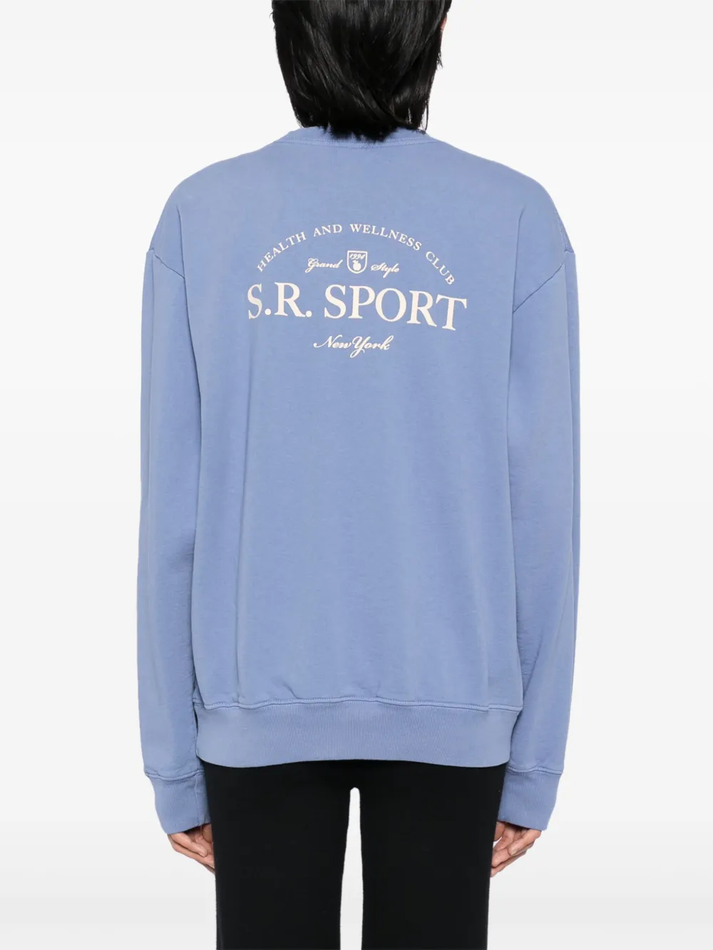 Sporty & Rich Wimbledon trui met ronde hals Blauw