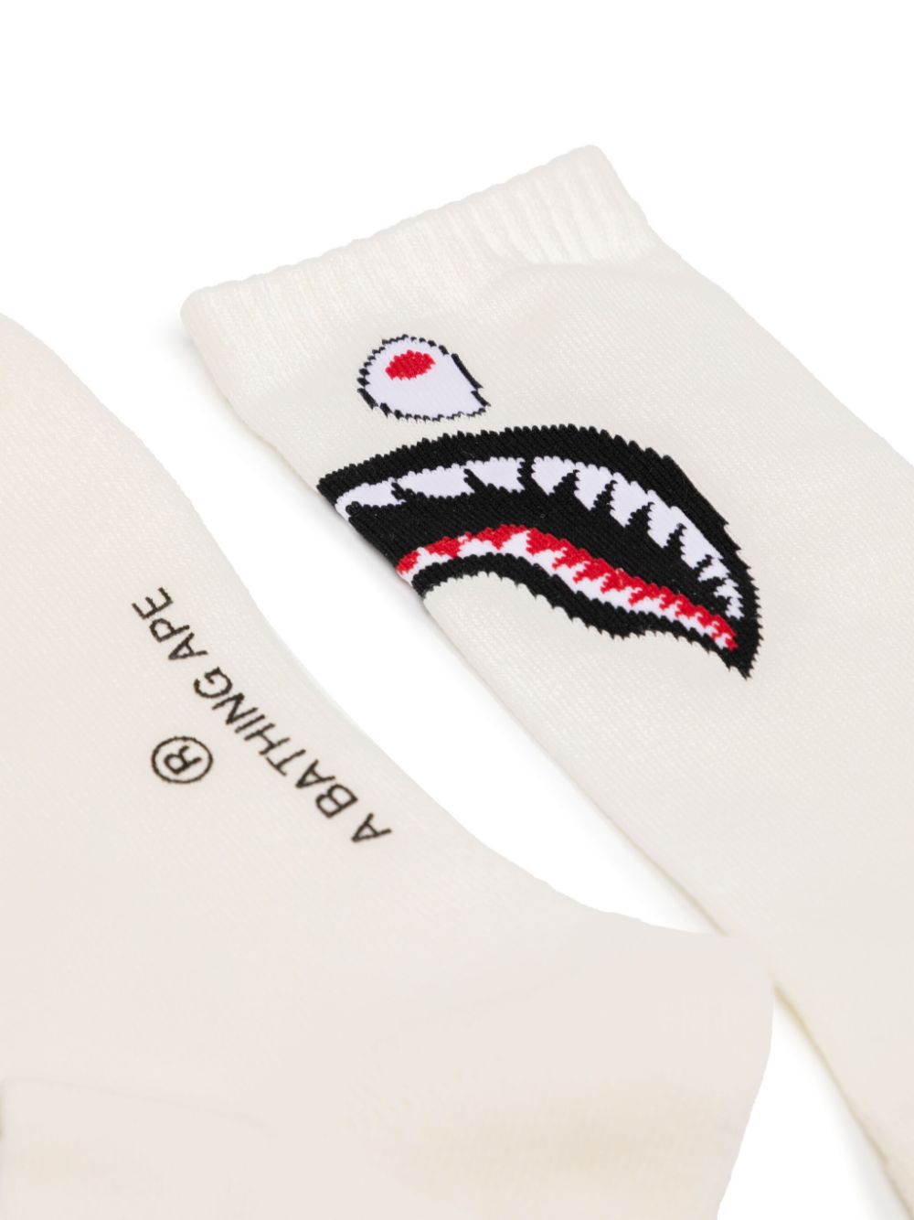 A BATHING APE® Intarsia sokken - Wit