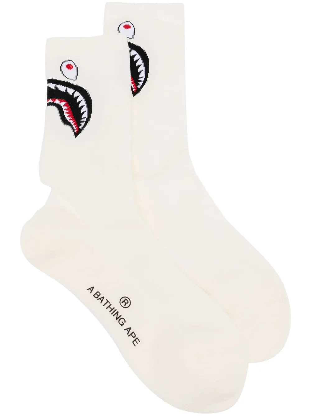 intarsia-knit socks