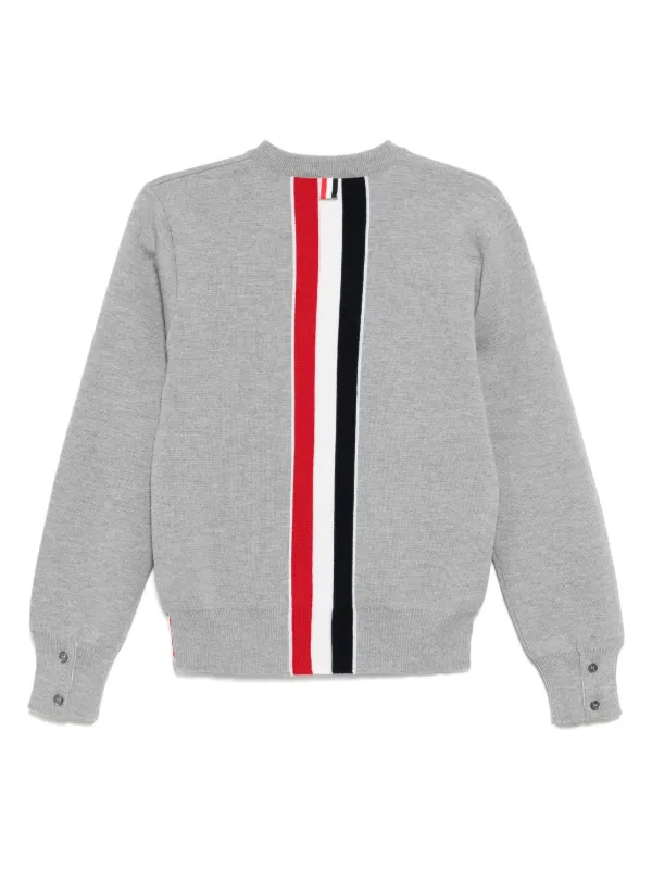 【売れ筋】THOM BROWNE クルーネックプルオーバー Thom Browne クルーネック プルオーバー | グレー | FARFETCH JP