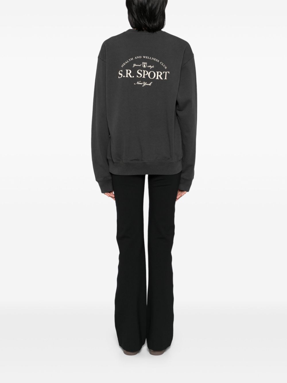 Sporty & Rich S.R Sport sweater - Zwart