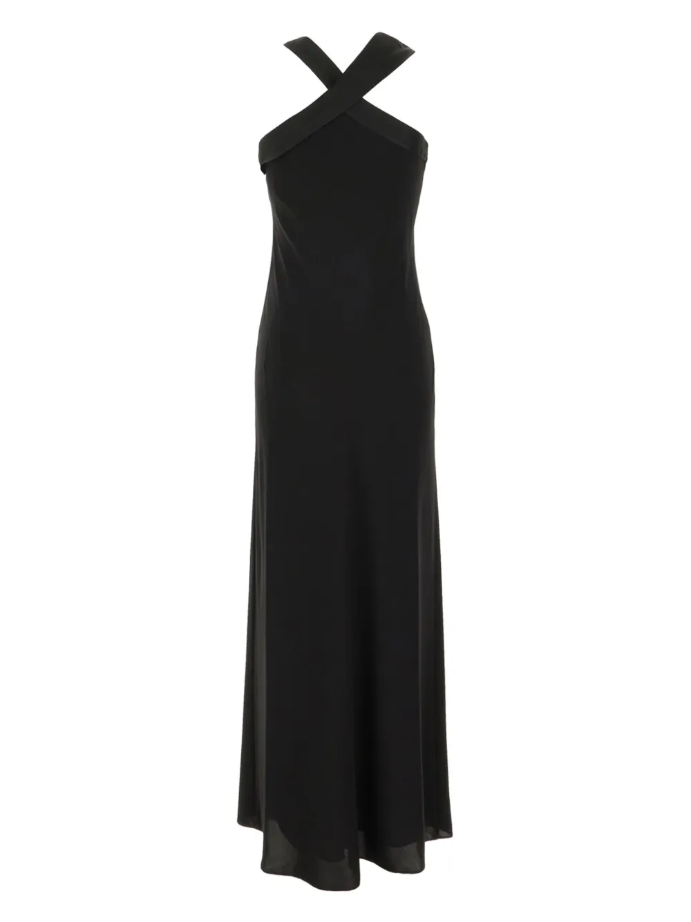 Max Mara Maxi-jurk met halternek - Zwart