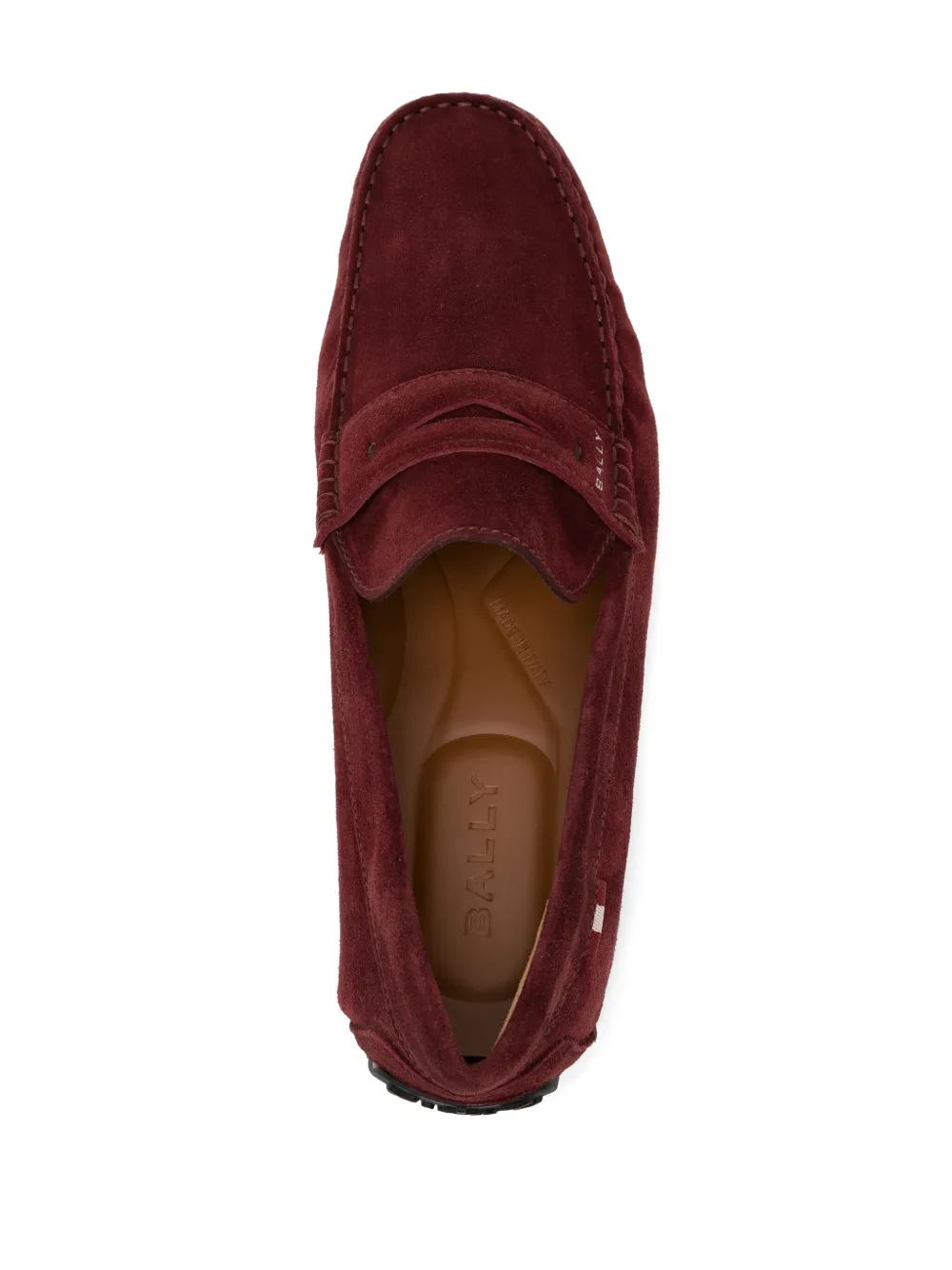 Bally Pilot Driver in Andorra Suede wide foot morphology Red