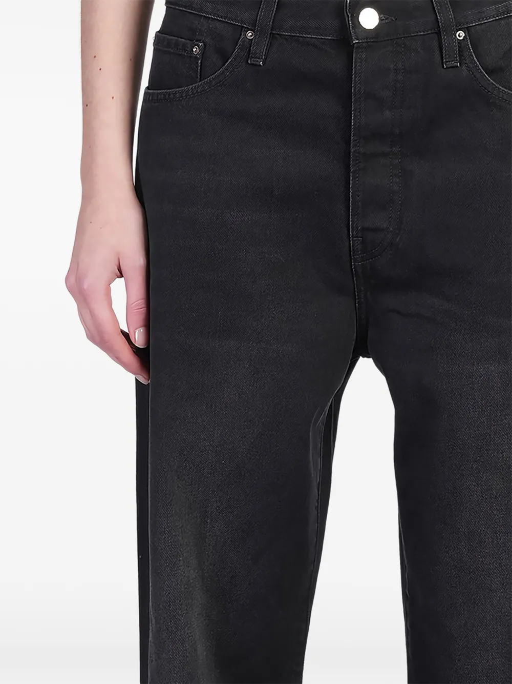 TOTEME Broek met riemlussen - Zwart