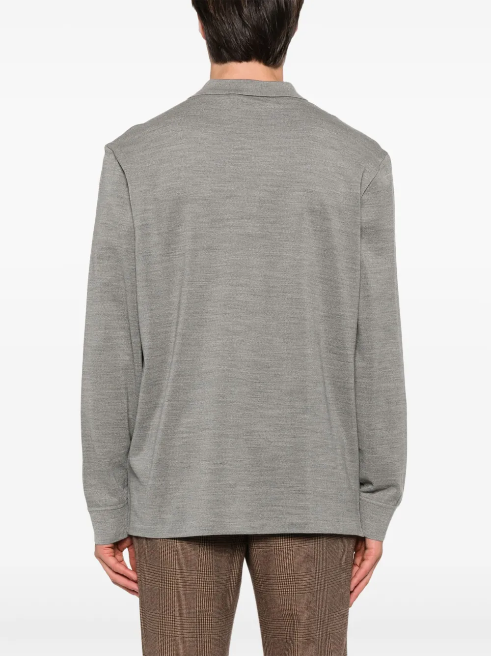 Ralph Lauren Purple Label Poloshirt met logo Grijs