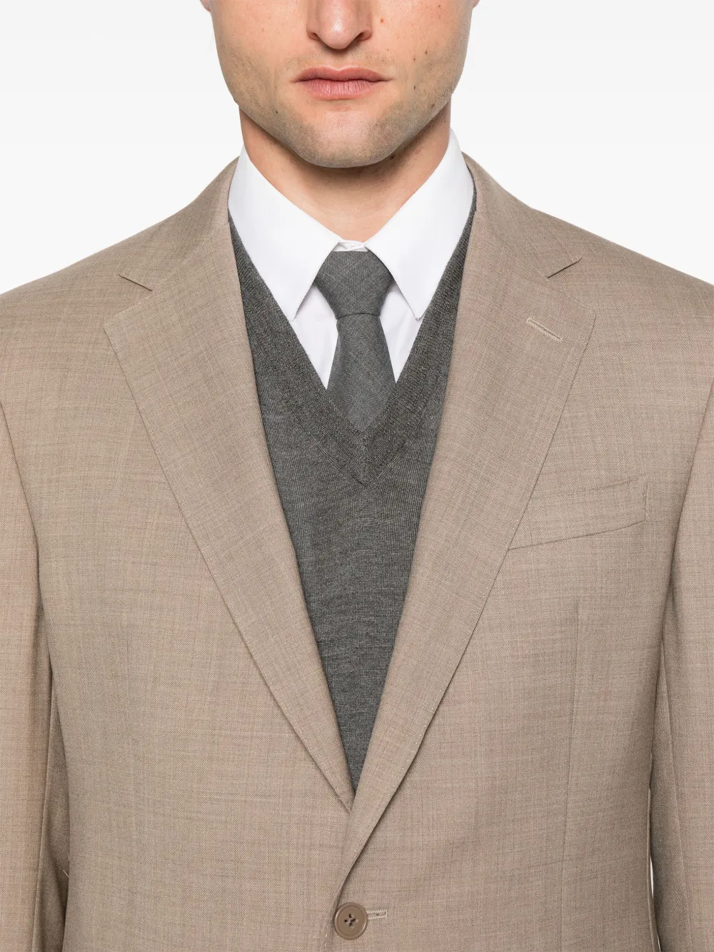 Ralph Lauren Purple Label Wollen blazer Beige