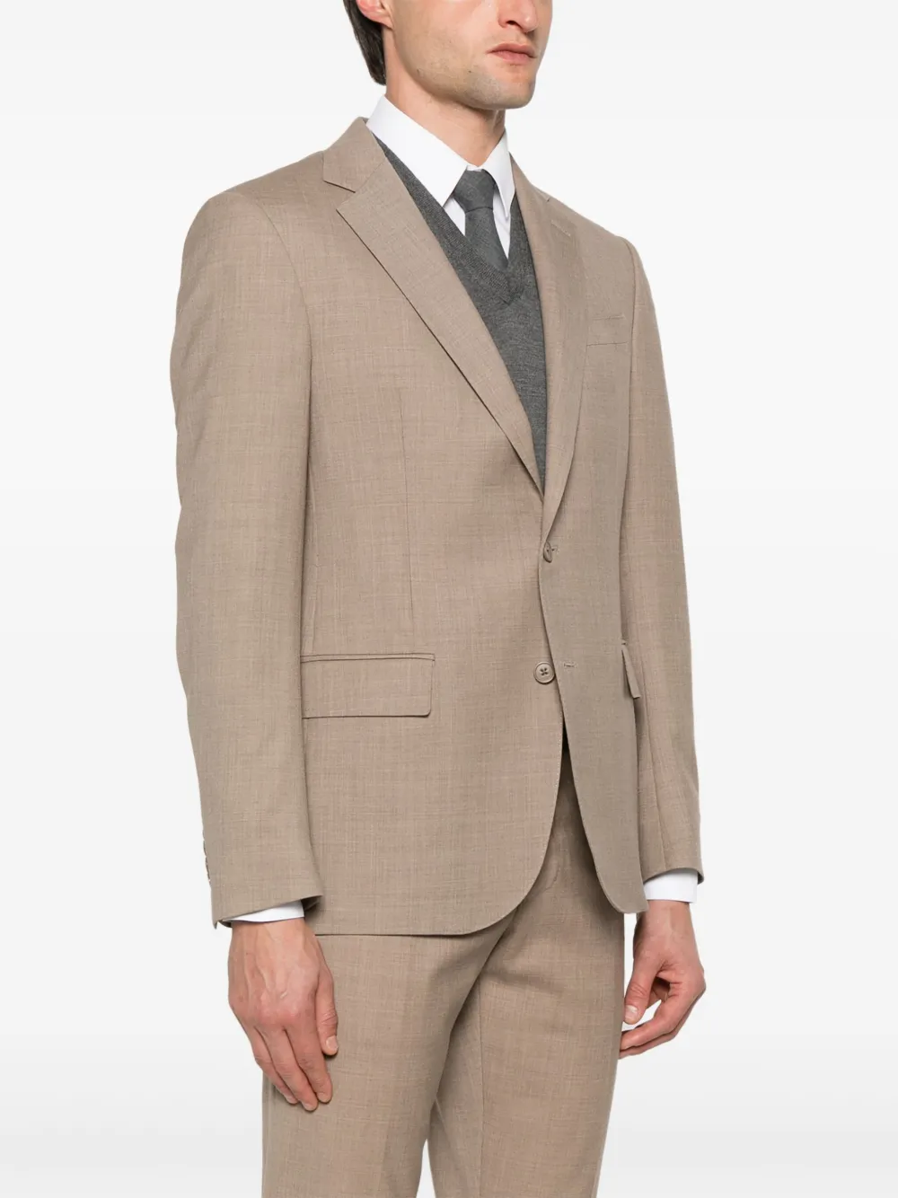 Ralph Lauren Purple Label Wollen blazer Beige