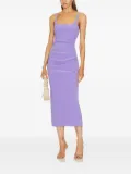 BEC + BRIDGE ruched midi day dress - Purple