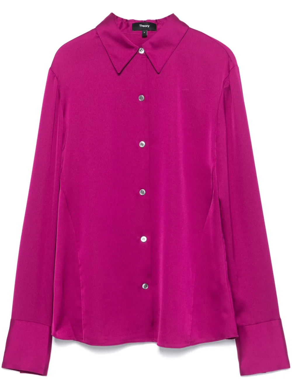 Theory Button-up blouse Paars