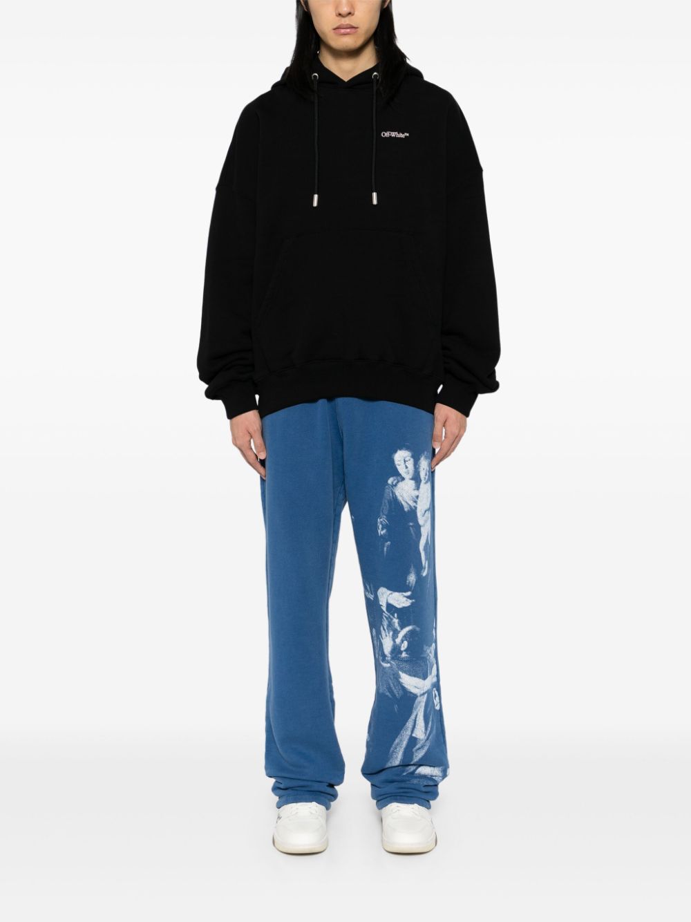 Off-White Blurred Mary sweatpants - Blauw