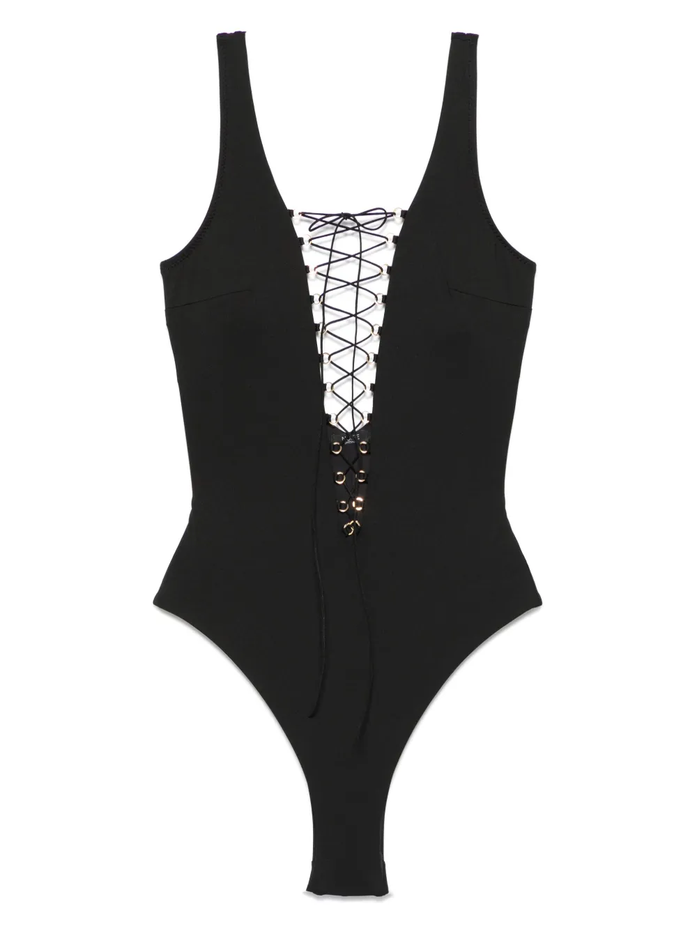 Noire Swimwear レースアップ 水着 - ブラック Noire Swimwear レースアップ 水着 - ブラック
