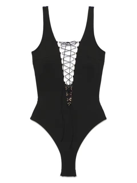 Noire Swimwear lace-up swimsuit