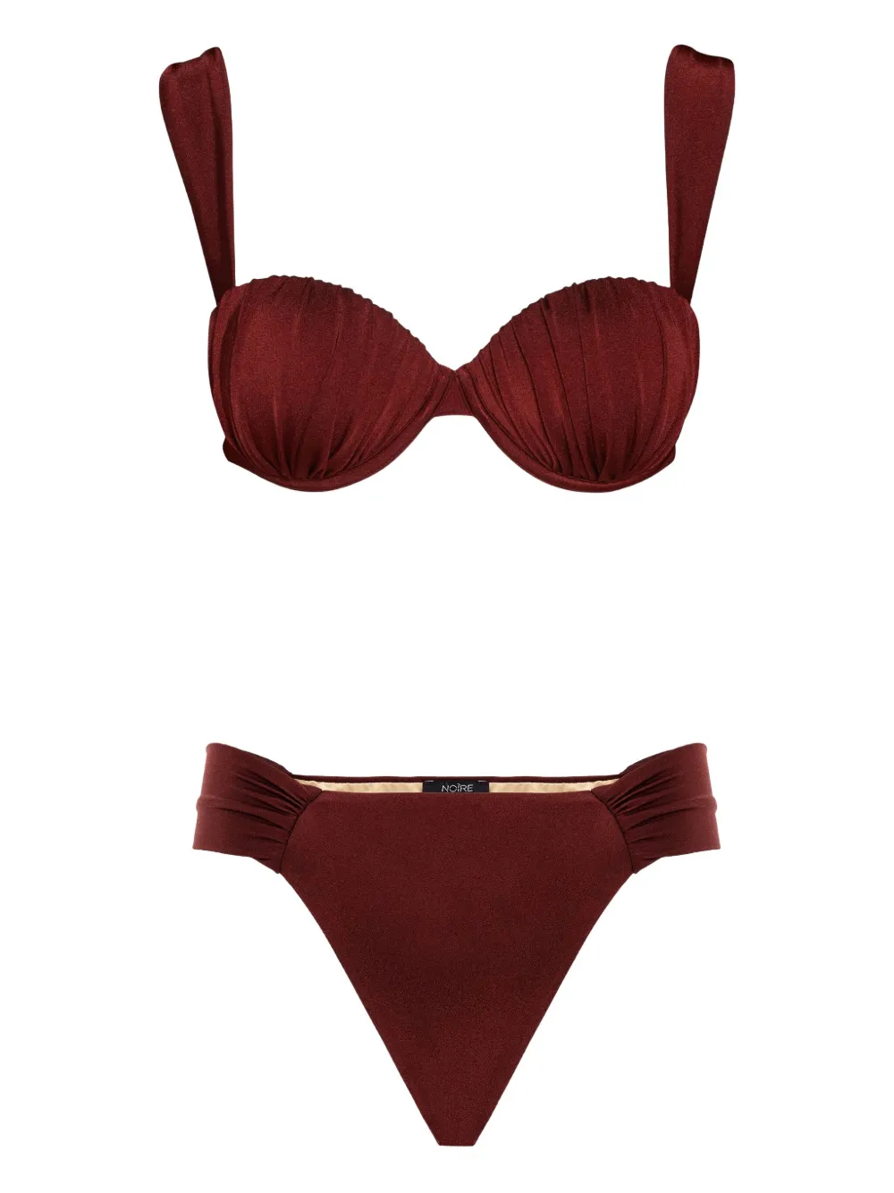 Noire Swimwear Mahogany bikini set | Red | Image 1