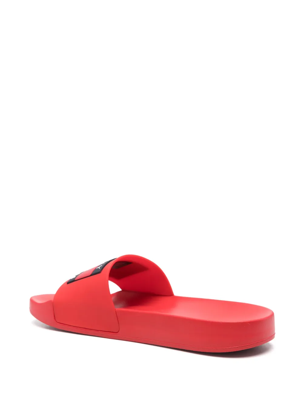Tommy Jeans logo-embossed pool slides Red
