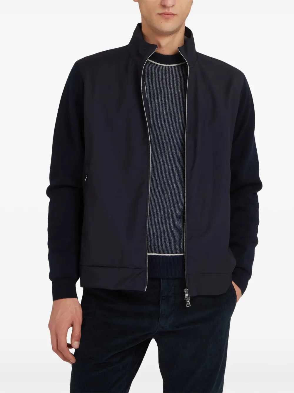 Paul & Shark Hybride jack Blauw