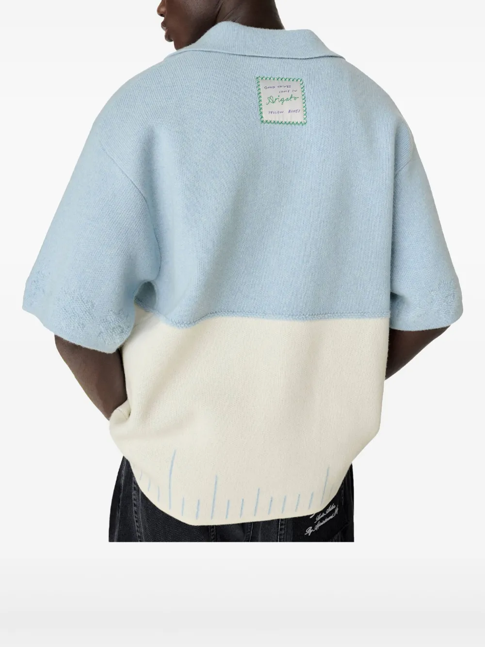 Axel Arigato Overhemd met textuur Blauw