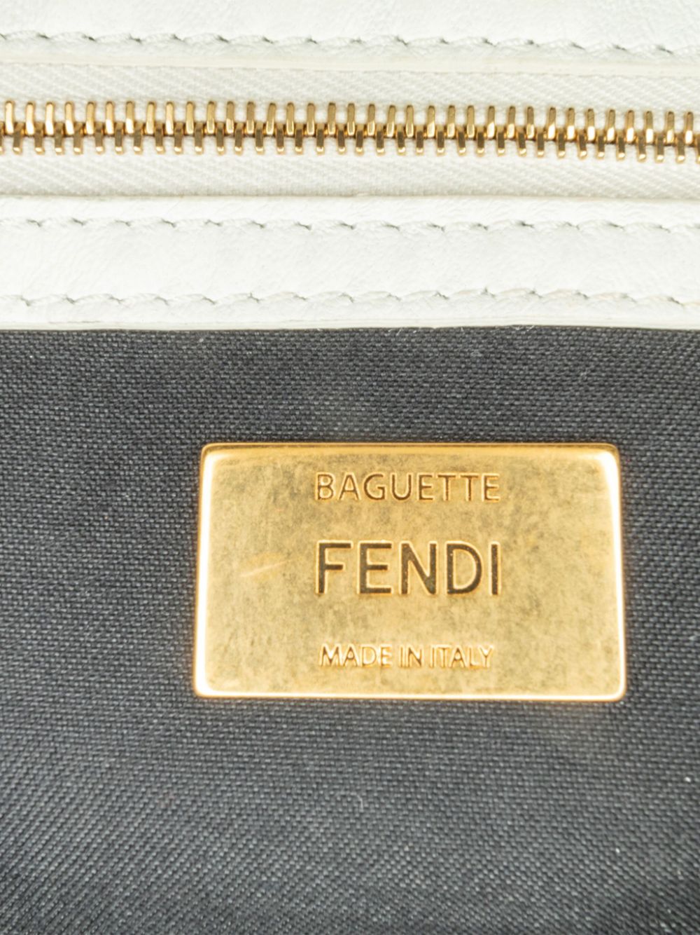 Fendi 2010-2023 Joshua Vides California Sky Medium Embossed Bagbaguette satchel