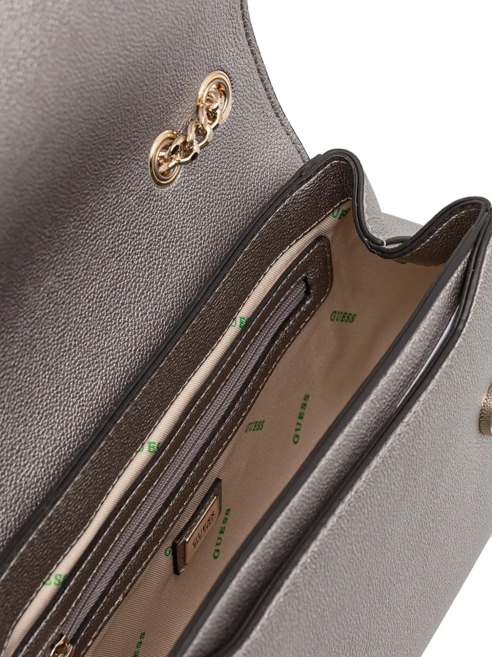 GUESS USA Schoudertas met logoplakkaat Grijs