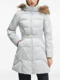 GUESS USA quilted-pattern single-breasted coat - Grey