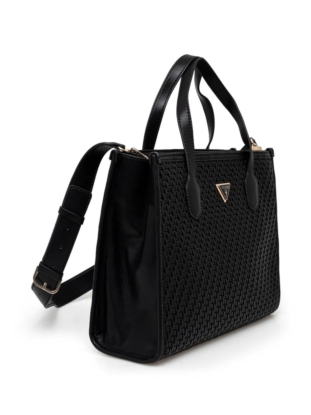 GUESS USA leather tote bag - Zwart