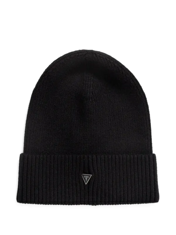 GUESS USA Appliqué Beanie Scarf Set Black FARFETCH ID