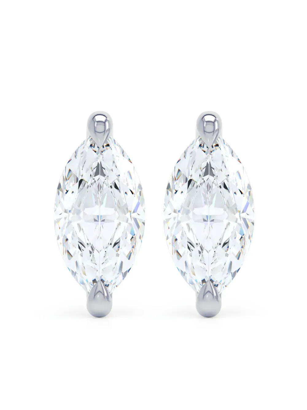 LOEV Orecchini The Marquise in oro bianco 18kt - Argento