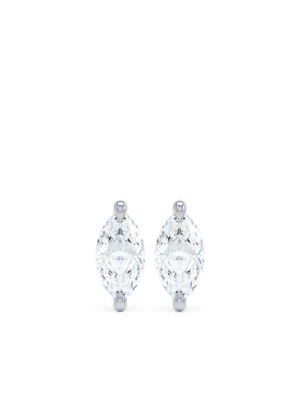 18kt white gold The Marquise earrings